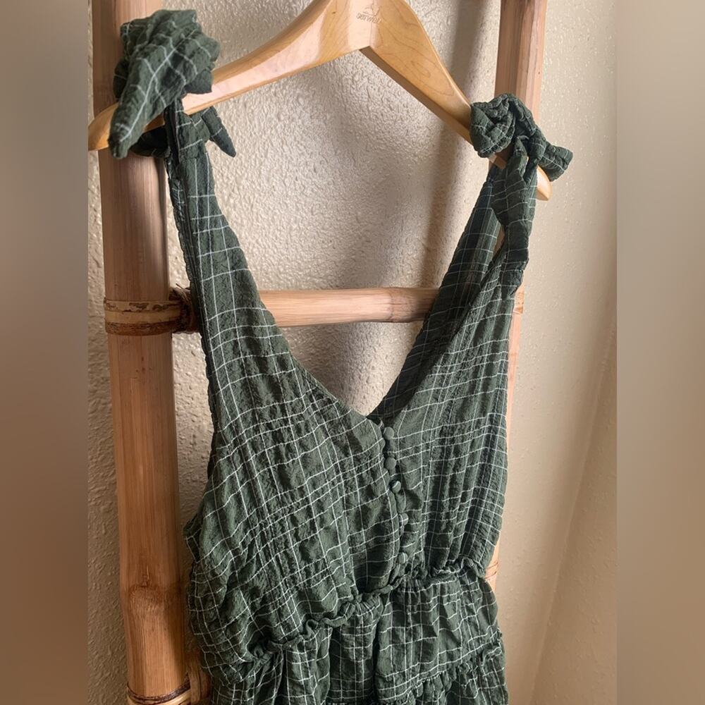 NWT Storia Army Green Plaid Romper ๐ฒ๐ - Picture 5 of 11